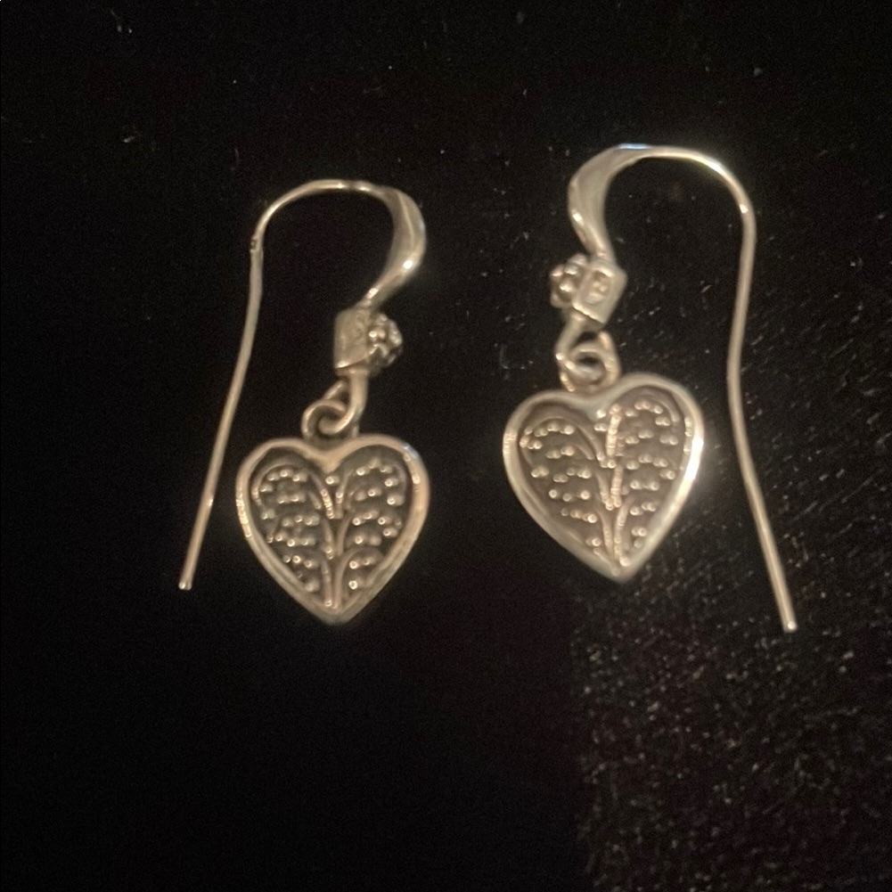 Elegant Silver Heart Earrings Loishill Earrings 65$